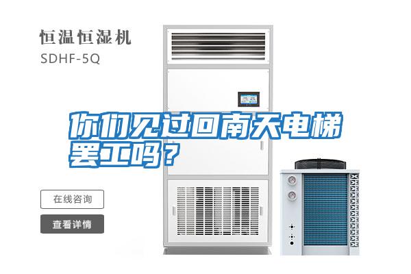你們見(jiàn)過(guò)回南天電梯罷工嗎?