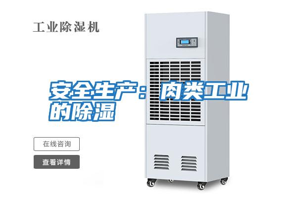 安全生產：肉類工業的除濕