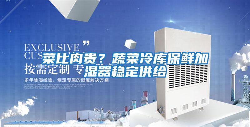 菜比肉貴？蔬菜冷庫保鮮加濕器穩定供給