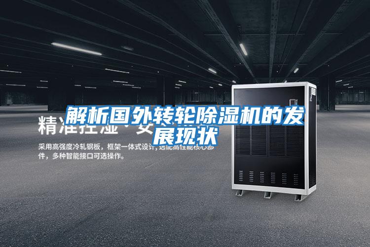 解析國外轉(zhuǎn)輪除濕機(jī)的發(fā)展現(xiàn)狀