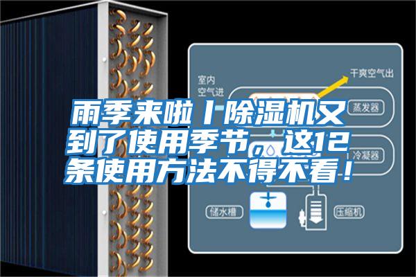 雨季來啦丨除濕機(jī)又到了使用季節(jié)，這12條使用方法不得不看！