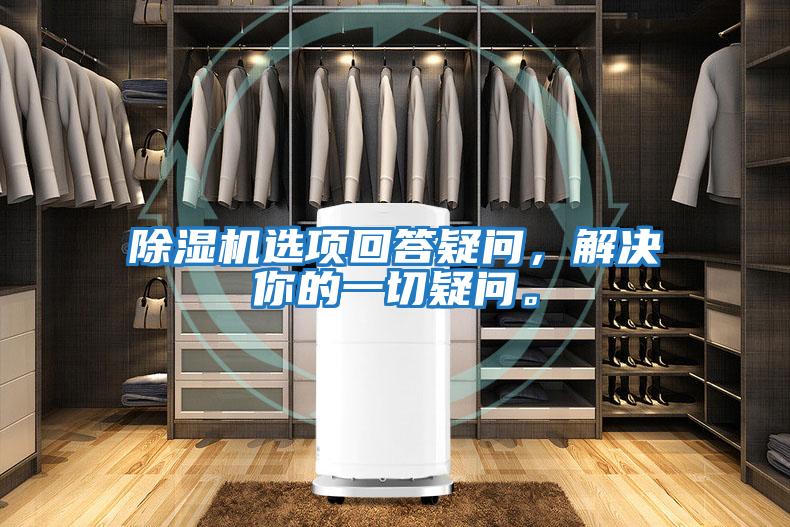 除濕機選項回答疑問,解決你的一切疑問。