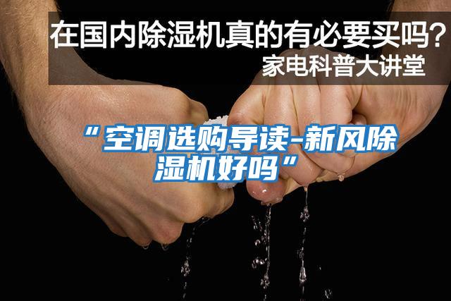 “空調(diào)選購(gòu)導(dǎo)讀-新風(fēng)除濕機(jī)好嗎”