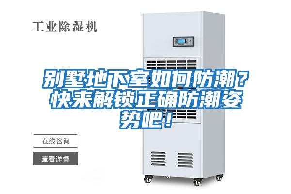 別墅地下室如何防潮？快來(lái)解鎖正確防潮姿勢(shì)吧！