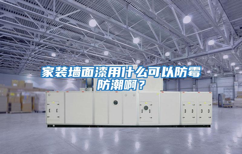 家裝墻面漆用什么可以防霉防潮??？