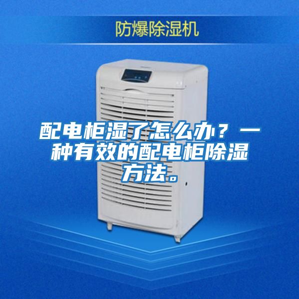 配電柜濕了怎么辦？一種有效的配電柜除濕方法。