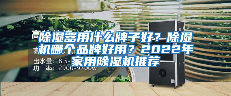 除濕器用什么牌子好？除濕機哪個品牌好用？2022年家用除濕機推薦